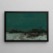 Paisaje de invierno con cabañas - Roman Kazimierz Kochanowski — cuadro enmarcado en la pared