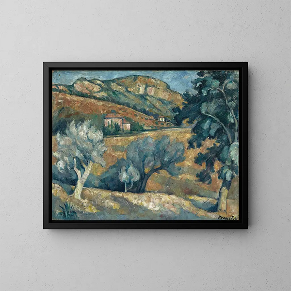 Paisaje en Provenza - Roman Kramsztyk — cuadro enmarcado en la pared