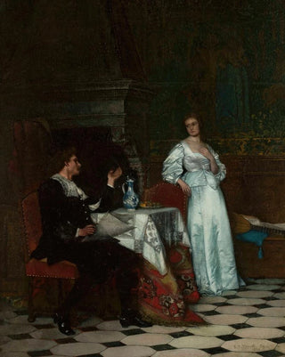Roman Padlewski - Scene by the fireplace.webp