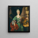 Retrato de una mujer noble - Escuela de Roma — cuadro enmarcado en la pared