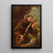 Saint François d'Assise en prière - Ecole de Rome — framed artwork on a wall