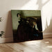 Reproducción del cuadro romántico de pareja sentada junto a un piano - Dean Cornwell