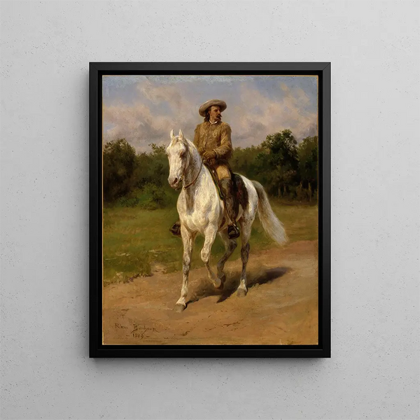 Colonel William F. Cody Buffalo Bill - Rosa Bonheur — framed artwork on a wall