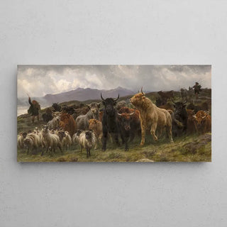 Reproduction tableau | Highland Raid - Rosa Bonheur | Poster - Toile - Aluminium