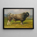 El toro gris - Rosa Bonheur — cuadro enmarcado en la pared
