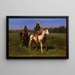 Indígenas a caballo portando lanzas - Rosa Bonheur — cuadro enmarcado en la pared