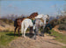 Caza en el relevo - Rosa Bonheur — vista de la obra