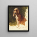 Estudio de un perro - Rosa Bonheur — cuadro enmarcado en la pared