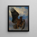 L'aigle blessé - Rosa Bonheur — framed artwork on a wall