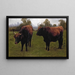 Dos toros pastando - Rosa Bonheur — cuadro enmarcado en la pared