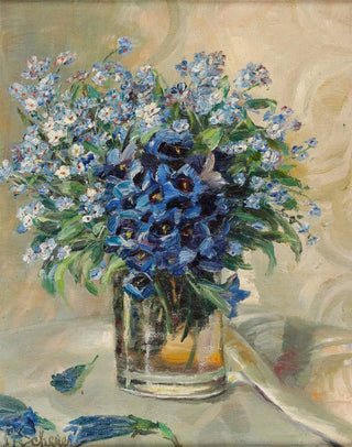 Rosa Scherer - Frhlingsblumen in Glasvase.webp
