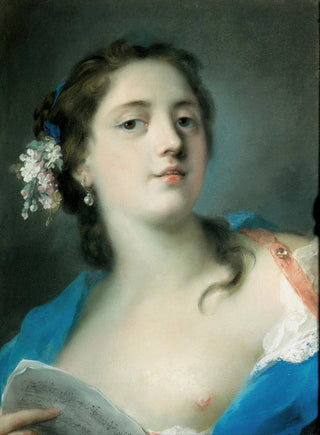 Rosalba Carriera - The Singer Faustina Bordoni 16971781 with a Musical Score.webp