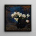 Roses blancas - Léon Wyczkowski — cuadro enmarcado en la pared