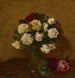 Reproducción del cuadro Rosas en un jarrón - Henri Fantin-Latour
