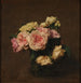Reproducción del cuadro Roses dans un vase de cristal - Henri Fantin-Latour