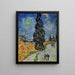 Reproduction of the painting of a Road with a Cypress and a Star - Vincent van Gogh