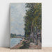 Reproducción del cuadro de la ruta a lo largo del Sena en Saint-Mammès - Alfred Sisley
