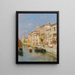 Canal in Venice - Rubens Santoro — framed artwork on a wall