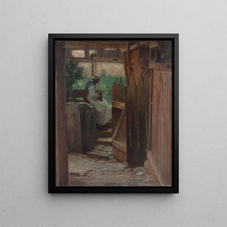 Rudolf Alfred Hger - Bei der Hausarbeit.webp