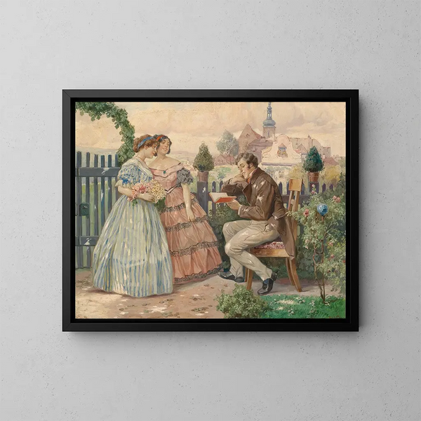El lector - Rudolf Alfred Höger — cuadro enmarcado en la pared