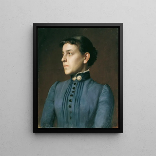 Rudolf Bacher - Dame Im Blauen Kleid Datierung.webp