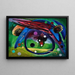 Rondo - Rudolf Bauer — framed artwork on a wall