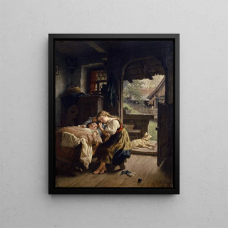 Rudolf Epp - Interior With Sleeping Siblings.webp
