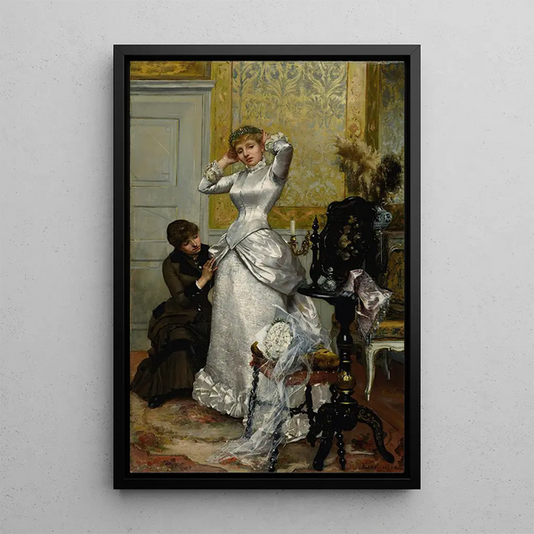 Vestido de novia - Rudolf Ernst — cuadro enmarcado en la pared
