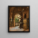 Garder l'Alhambra - Rudolf Ernst — cuadro enmarcado en la pared