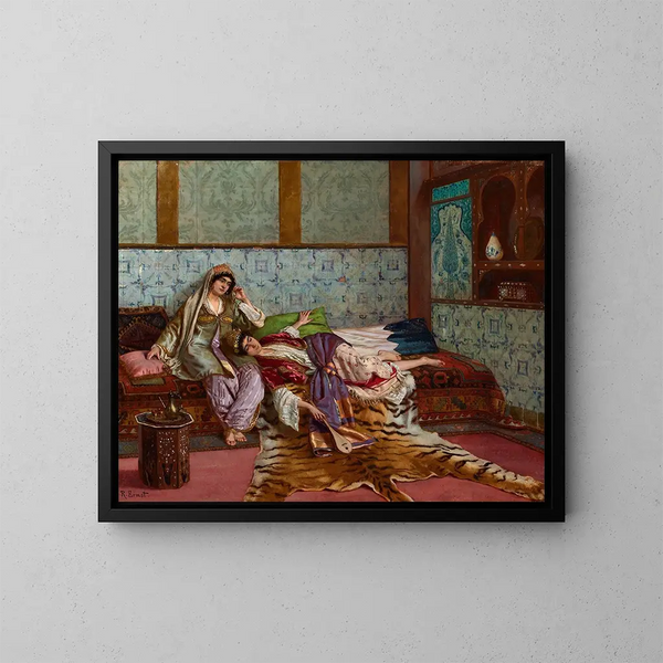 La Musicienne - Rudolf Ernst — cuadro enmarcado en la pared