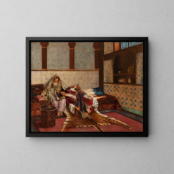 Dulce Arrullo - Rudolf Ernst — cuadro enmarcado en la pared