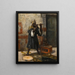 The Flute Player - Rudolf Ernst — framed artwork on a wall