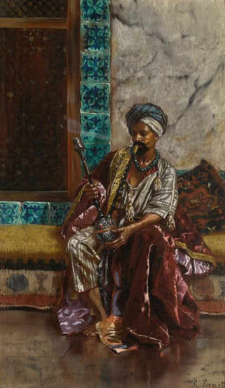 Rudolf Ernst - The Nargilah Smoker.webp