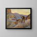 Tiger in the Mountains - Rudolf Ernst — framed artwork on a wall