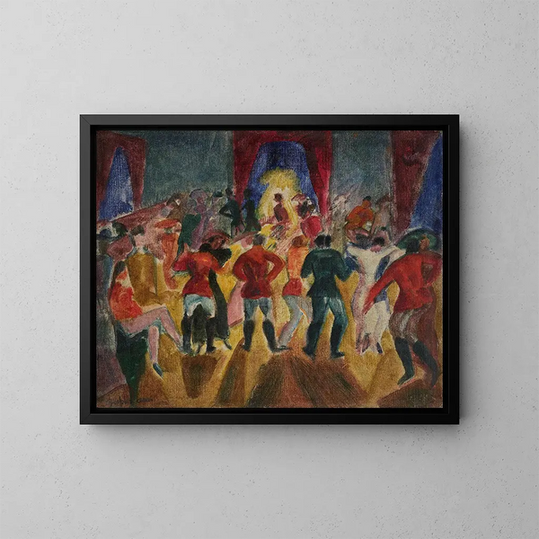 Bal des hussards - Rudolf Grossmann — cuadro enmarcado en la pared