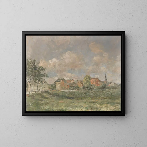 Vista de Wedel - Rudolf Hückner — cuadro enmarcado en la pared