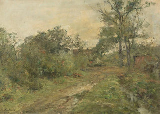 Rudolf Hckner - Bauernhof unter Bumen.webp