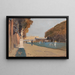 Paseo por los jardines del palacio - Rudolf Hellwag — cuadro enmarcado en la pared