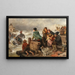 Tempestad en la costa - Rudolf Jordan — cuadro enmarcado en la pared