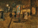 Escena callejera nocturna en París - Rudolf Quittner — vista de la obra