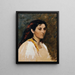 Cabeza de mujer romana - Rudolf Schick — cuadro enmarcado en la pared