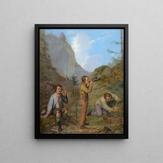 Rudolf Swoboda - Herren Purgstall bey der Rast.webp