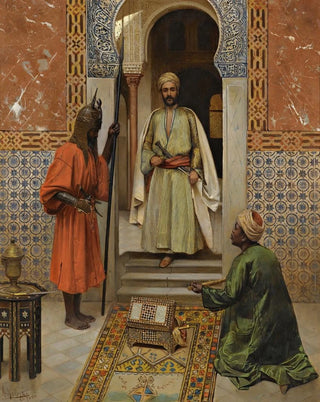 Rudolf Weisse - The Arms Merchant Presenting His Wares.webp