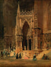 El portal de la catedral de Ratisbonne - Rudolf von Alt — vista de la obra