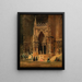 El portal de la catedral de Ratisbonne - Rudolf von Alt — cuadro enmarcado en la pared