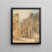 Les ruines du château d'Emmerberg dans le Nouveau Monde près de Wiener Neustadt - Rudolf von Alt — framed artwork on a wall