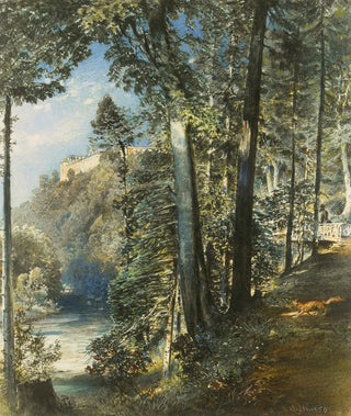 Rudolf von Alt - Schloss Grtz Bei Troppau Hradec Castle Moravia.webp