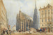 Stephansplatz - Rudolf von Alt — vista de la obra