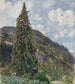 El viejo abeto de Bad Gastein - Rudolf von Alt — vista de la obra