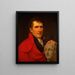 Retrato de Antonio Canova - Rudolph Suhrlandt — cuadro enmarcado en la pared